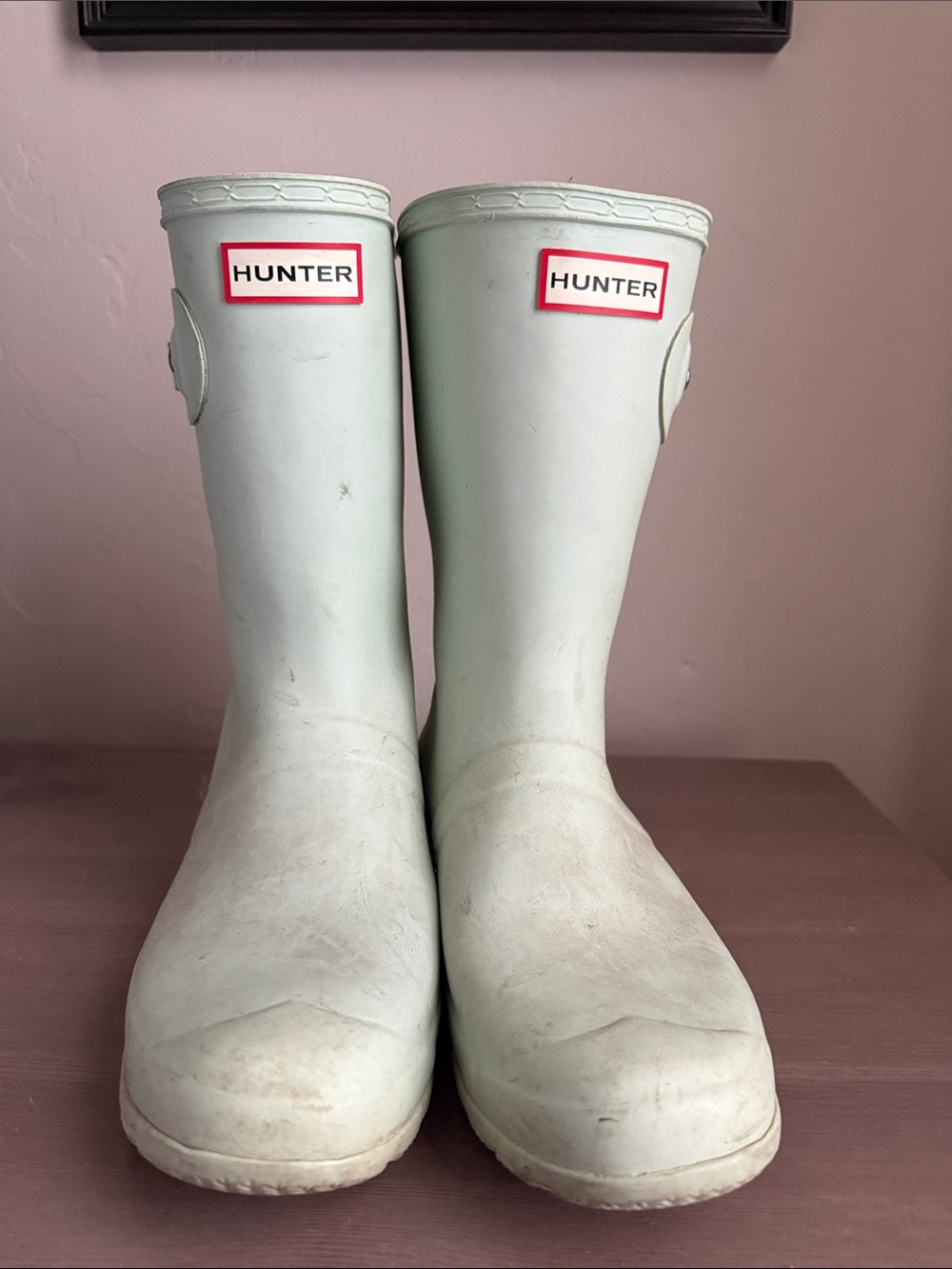 Hunter Mint Green Women's Rain Boots